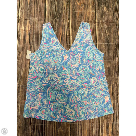 Tank Top Designer By Lilly Pulitzer In Blue, Size: 1x