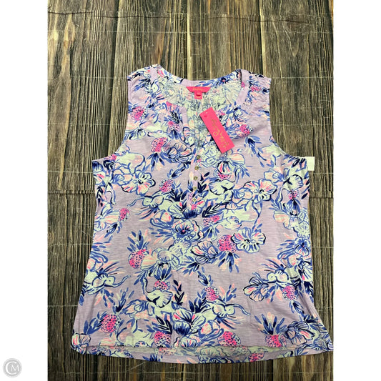 Tank Top Designer By Lilly Pulitzer In Purple, Size: 1x