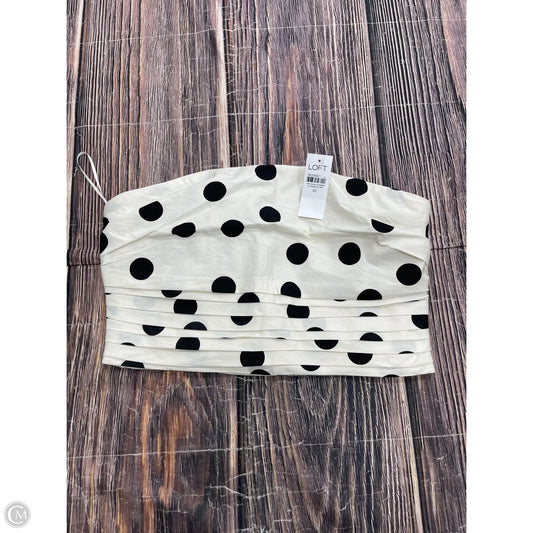 Top Sleeveless By Loft In Polkadot Pattern, Size: 10