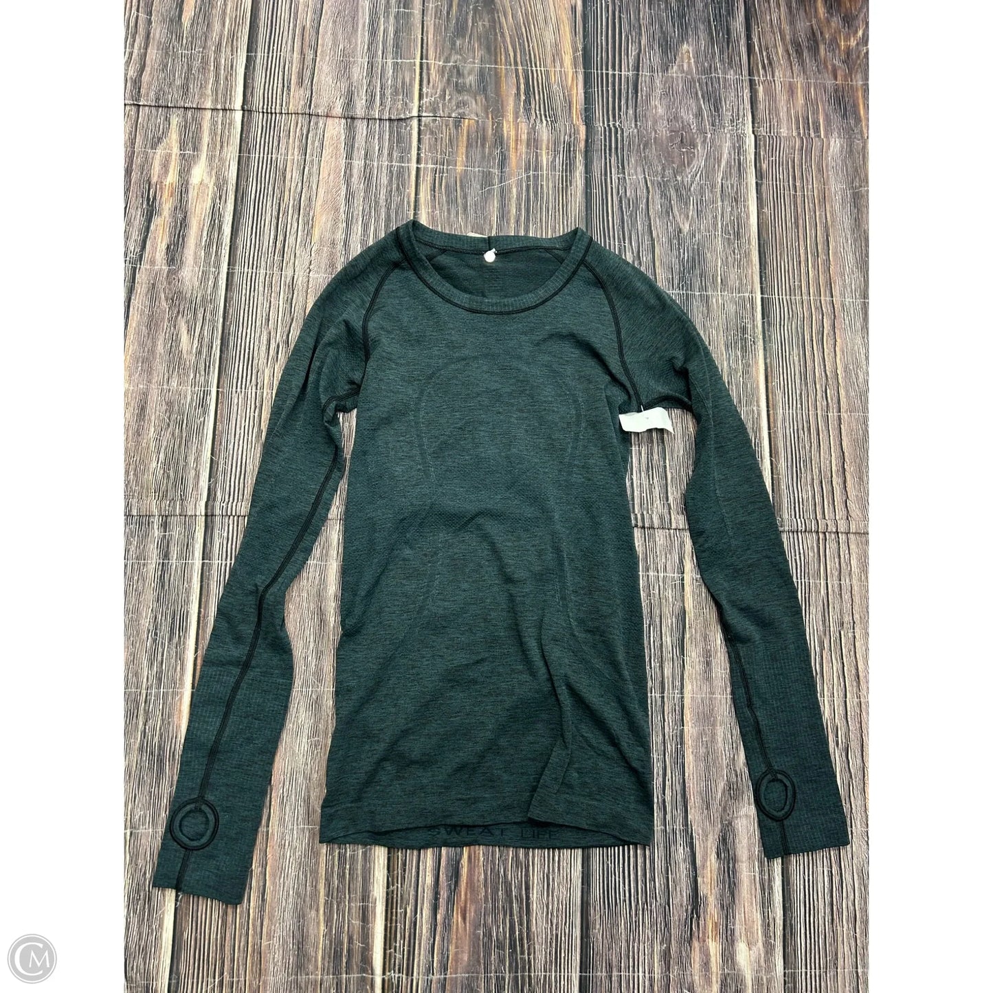 Athletic Top Long Sleeve Crewneck By Lululemon In Blue, Size: 4