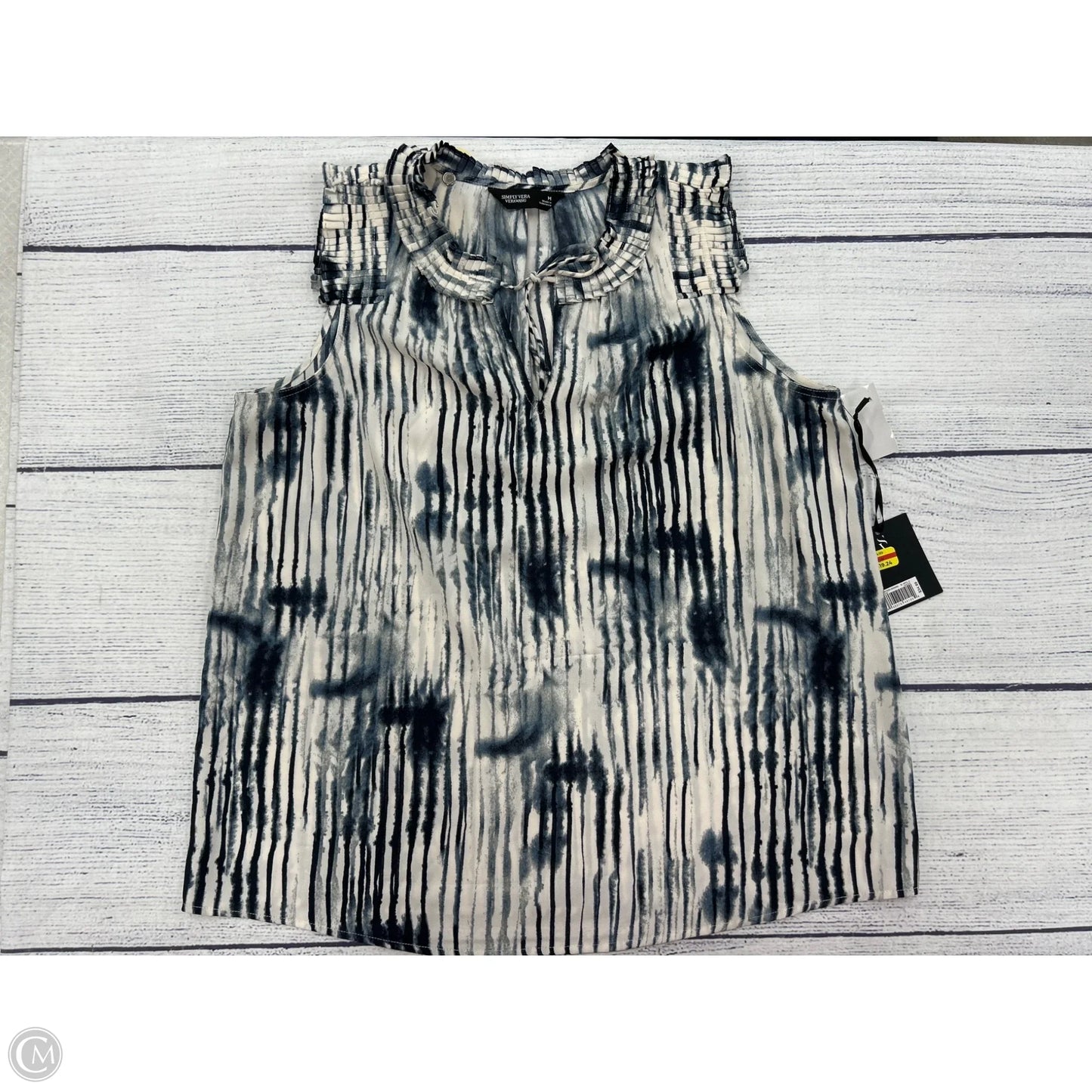 Tank Top By Simply Vera In Blue, Size: M