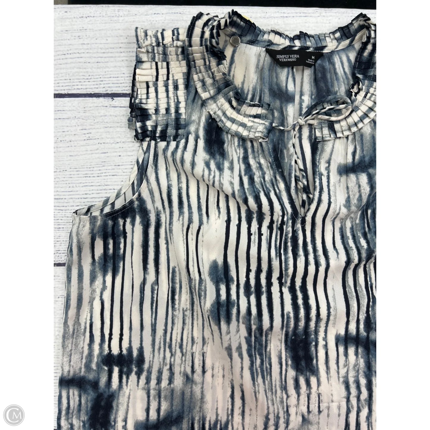 Tank Top By Simply Vera In Blue, Size: M