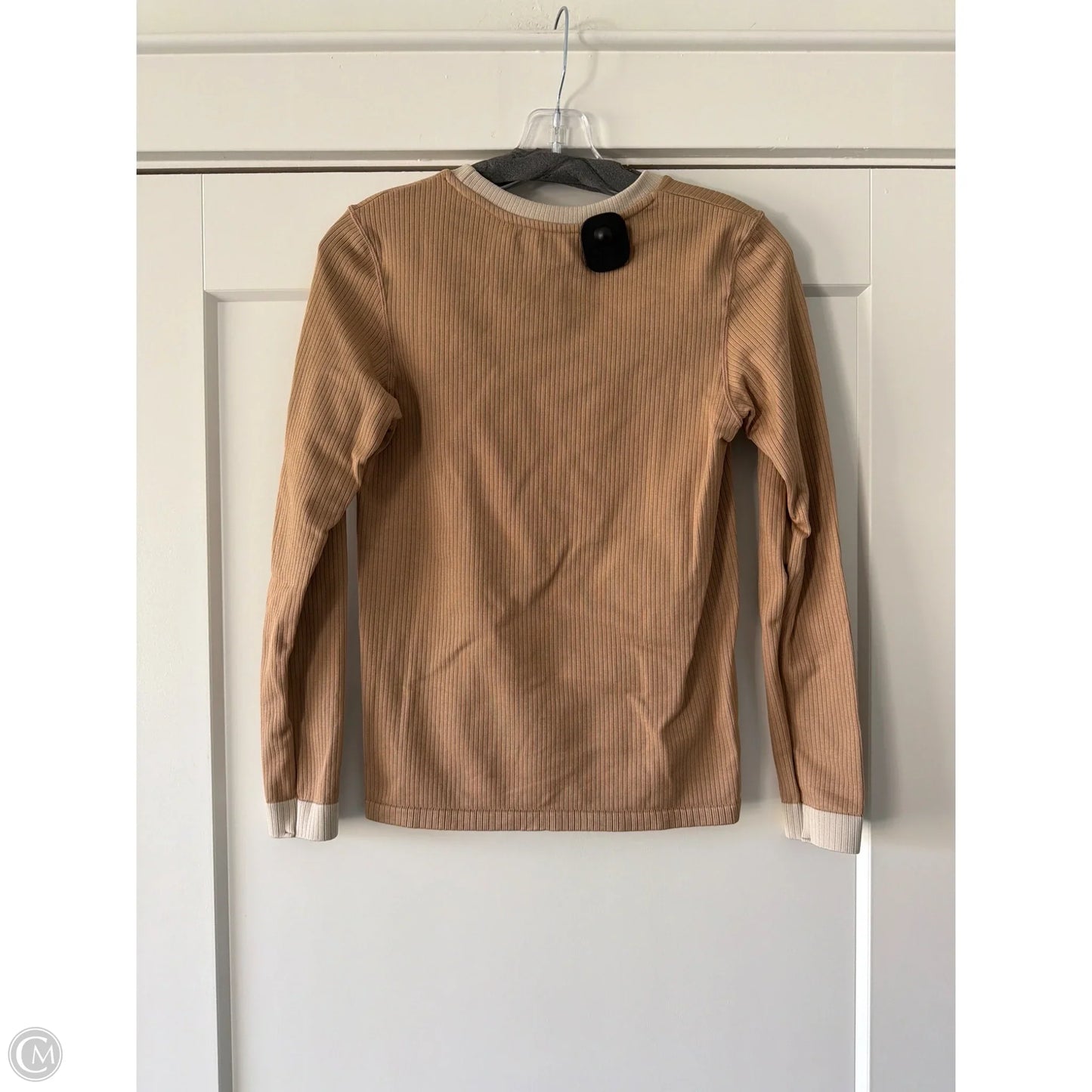 Top Long Sleeve By H&m In Brown, Size: M