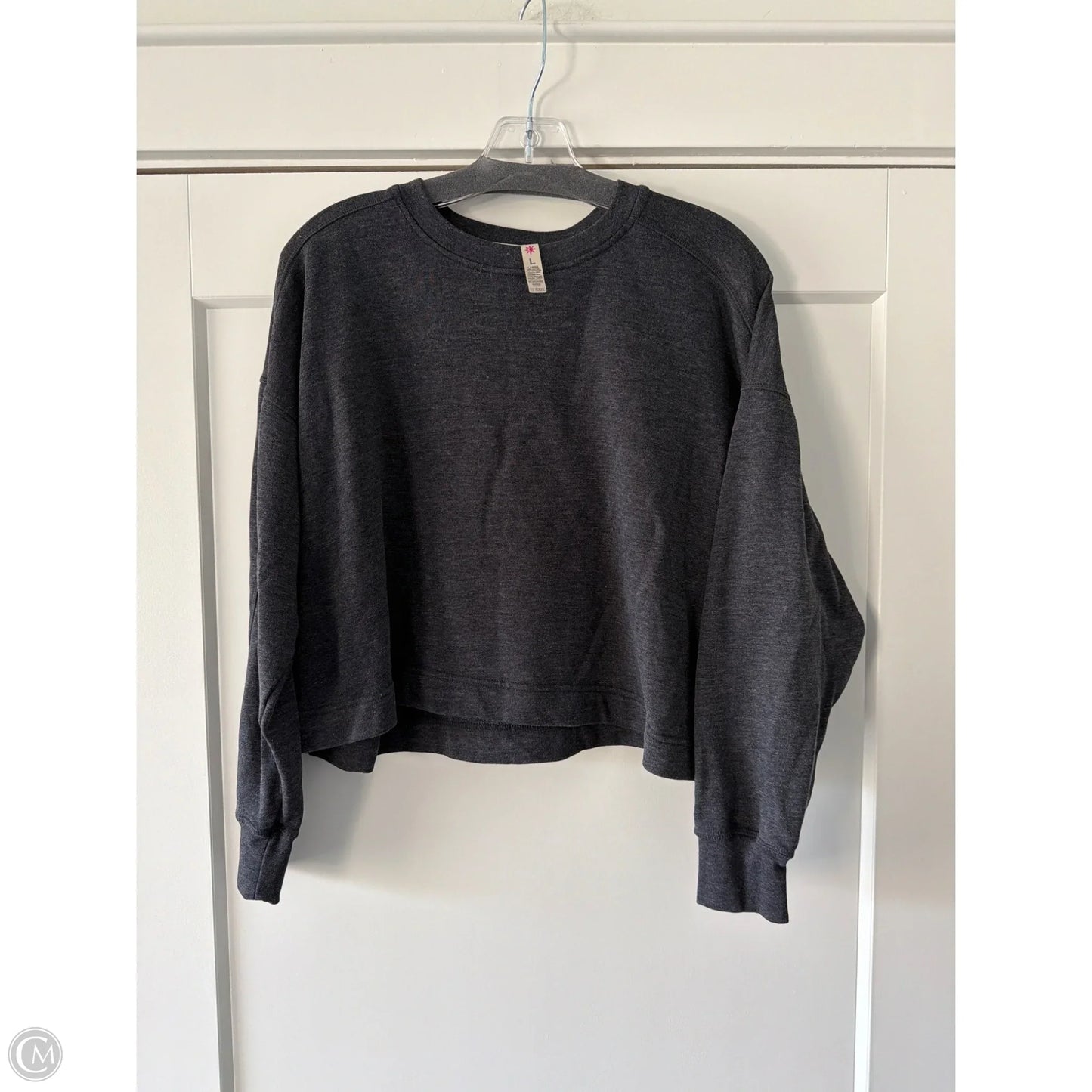 Top Long Sleeve By Clothes Mentor In Grey, Size: L