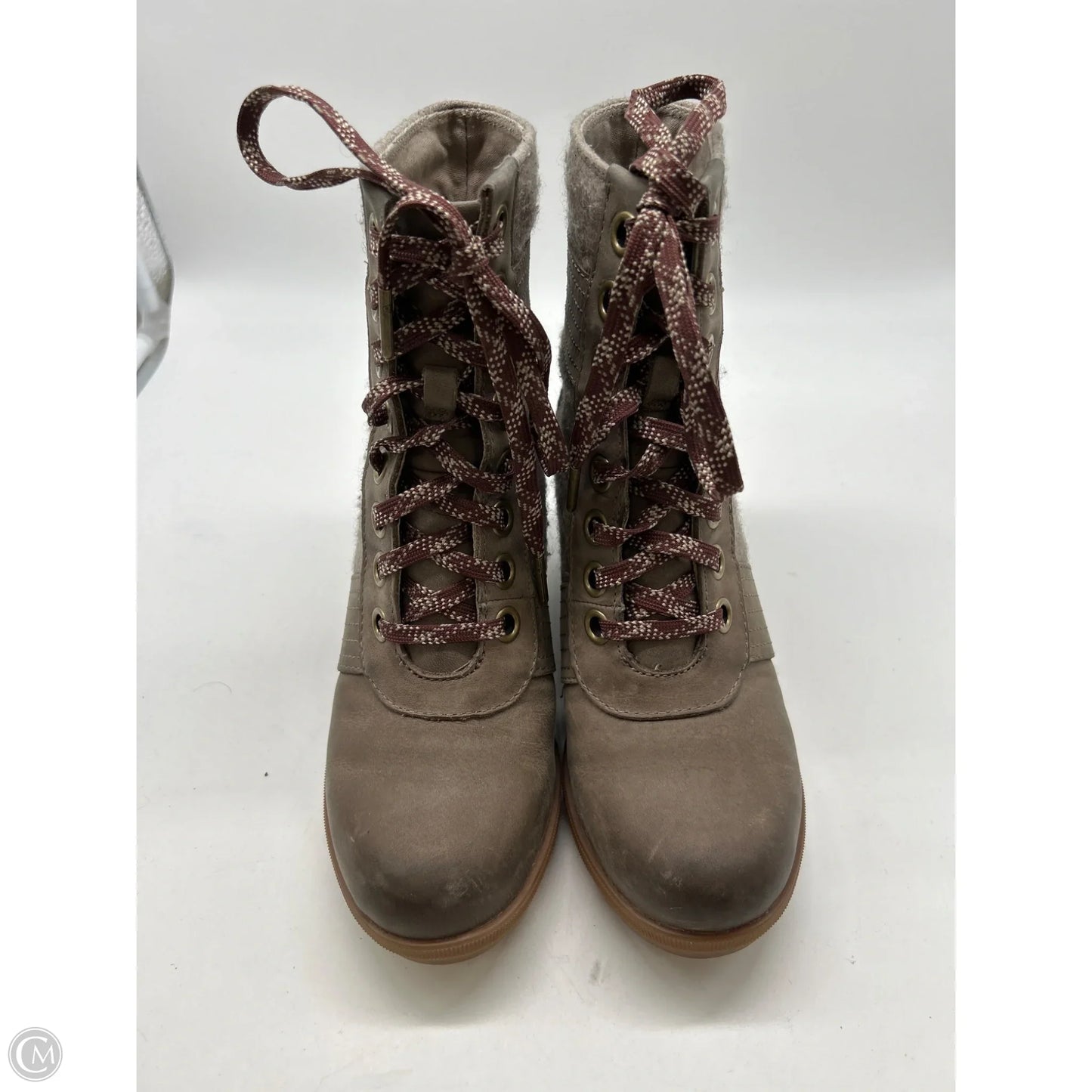 Boots Leather By Sorel In Grey, Size: 6.5