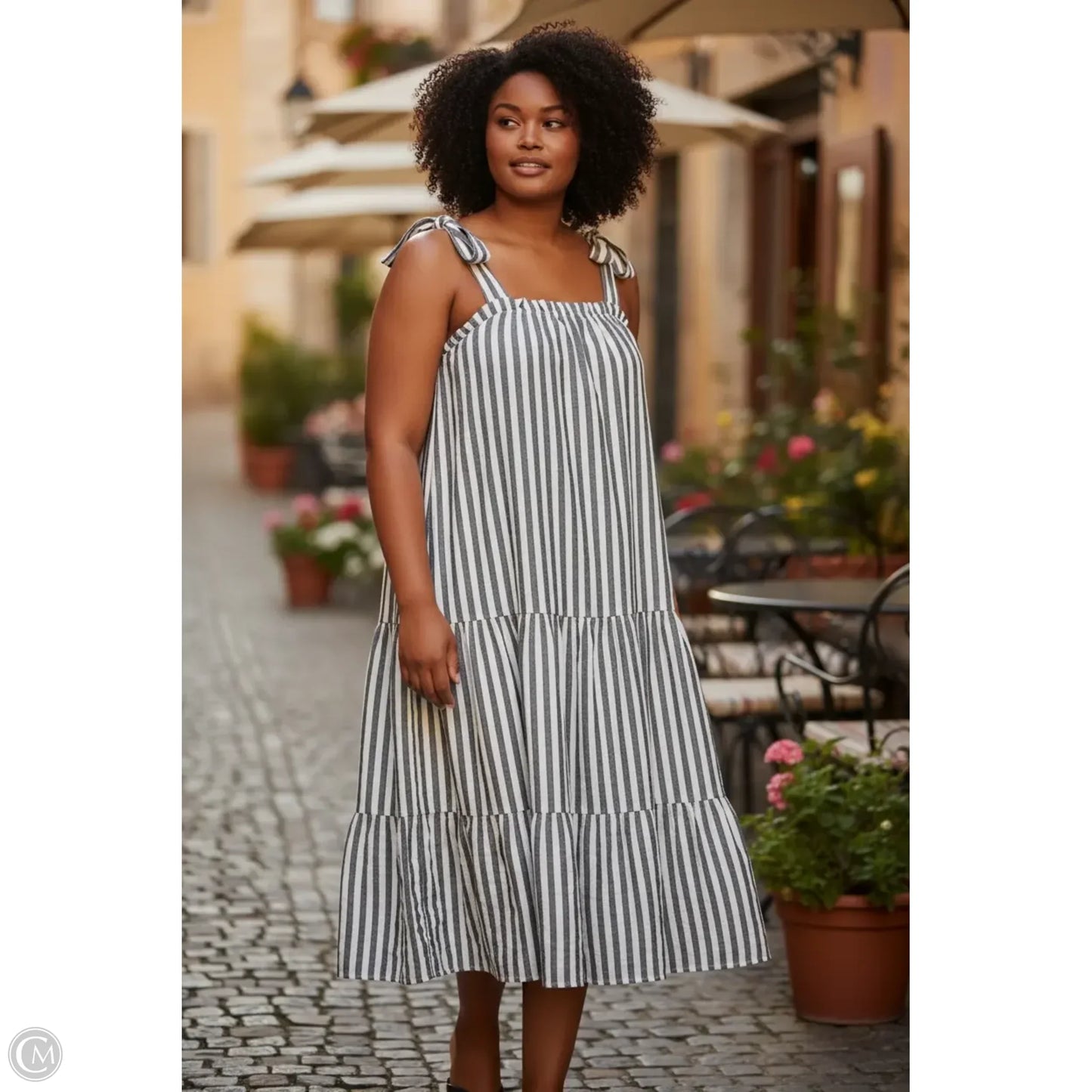 Dress Casual Maxi By Andree By Unit In Striped Pattern, Size: 3x