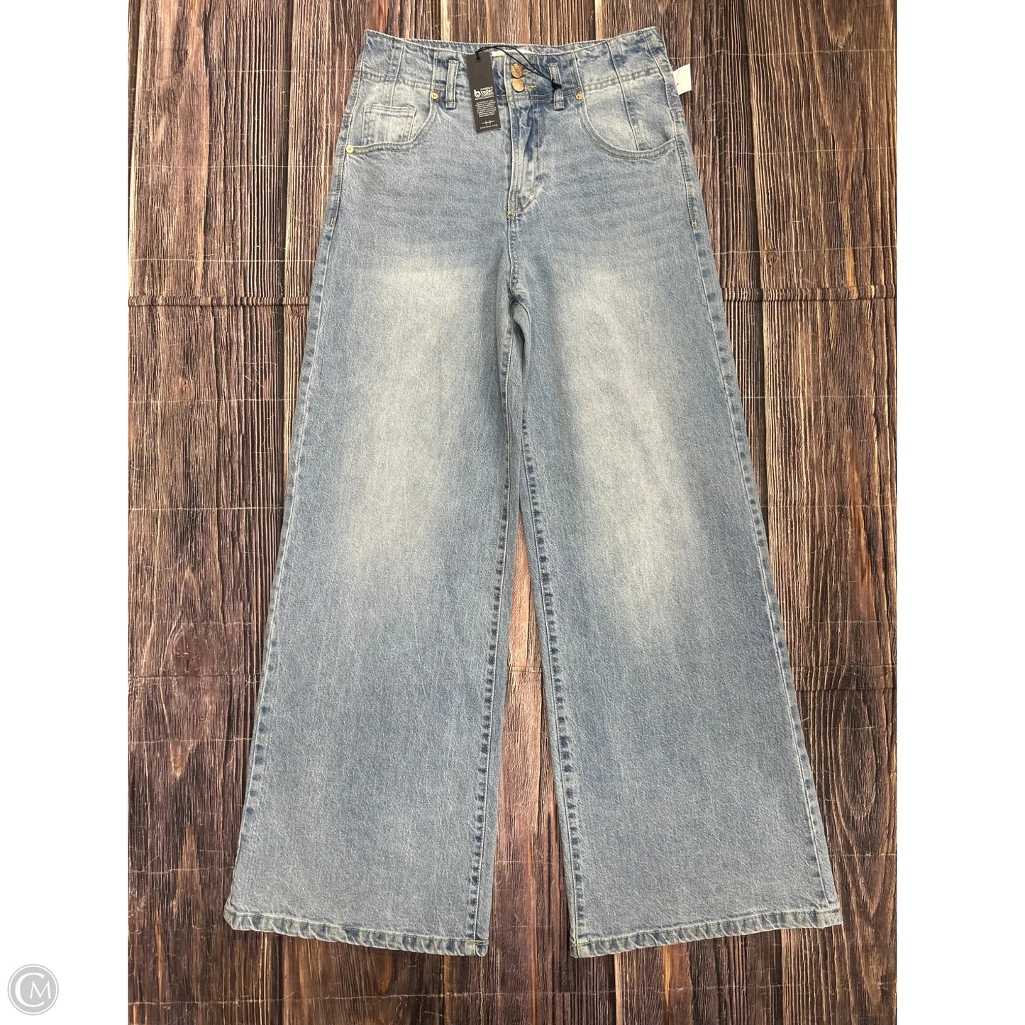 Jeans Wide Leg By Habitual In Blue Denim, Size: 6