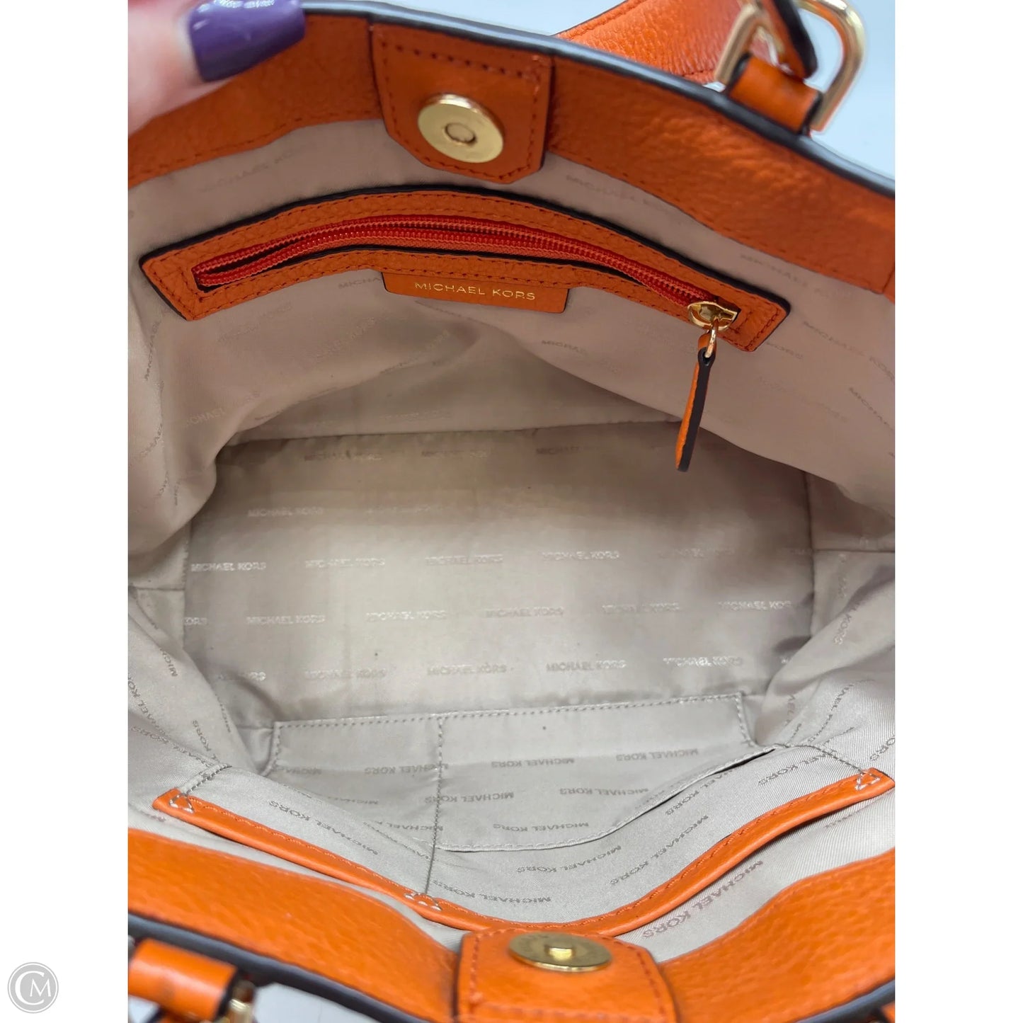 Handbag Designer By Michael Kors, Size: Medium