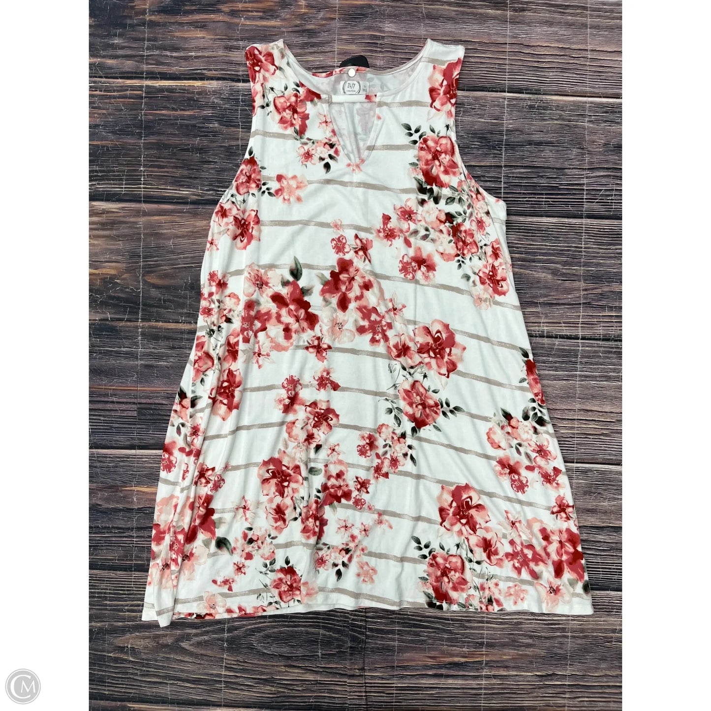 Dress Casual Short By Maurices In Floral Print, Size: 1x