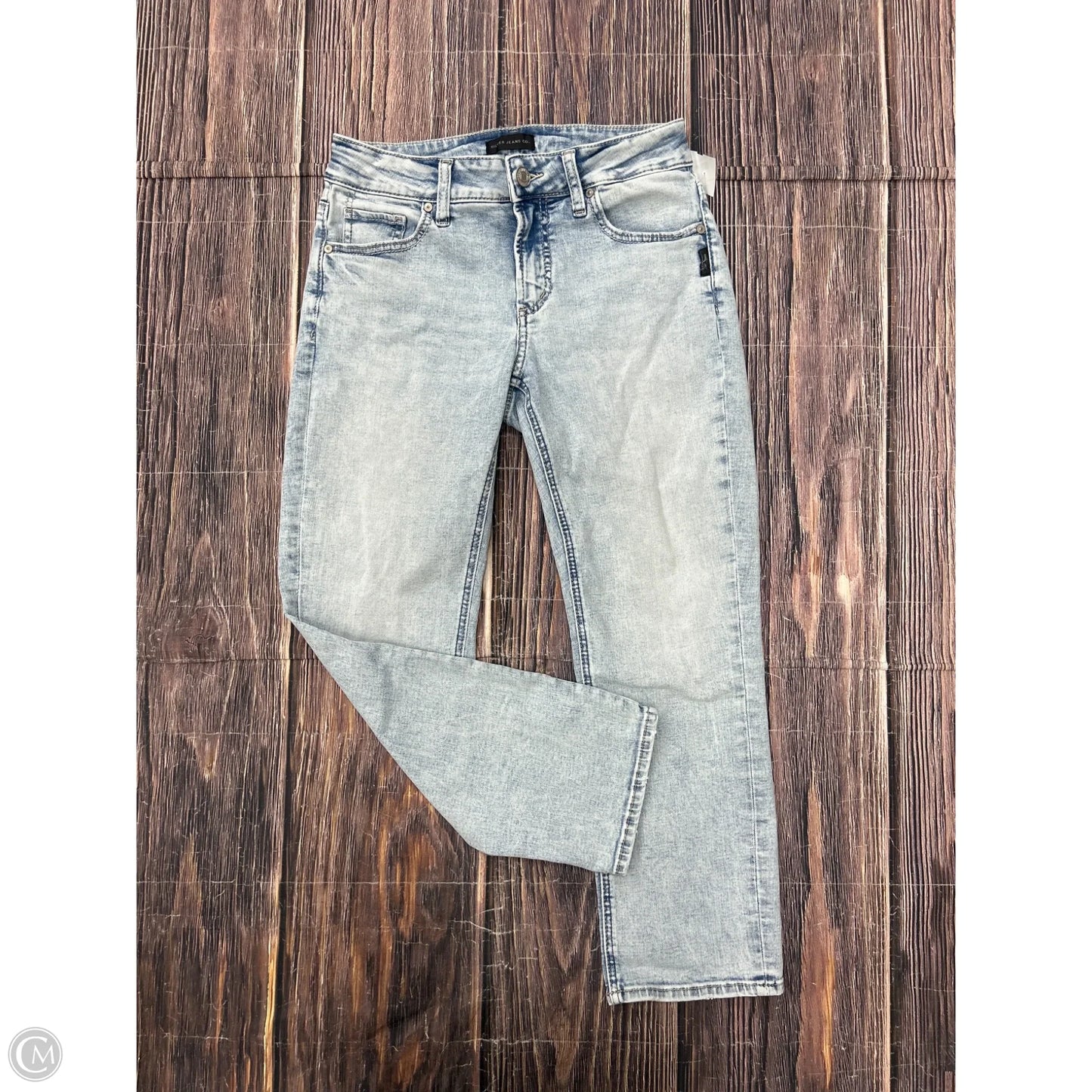 Jeans Straight By Silver In Blue Denim, Size: 4