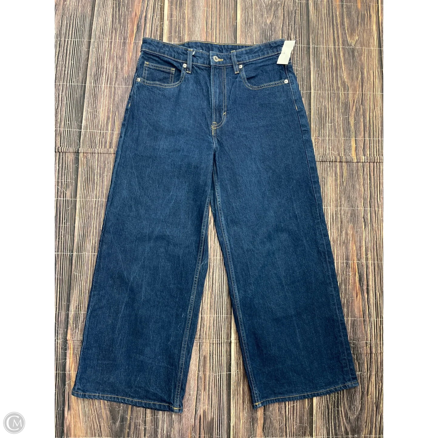 Jeans Boot Cut By H&m In Blue Denim, Size: 8