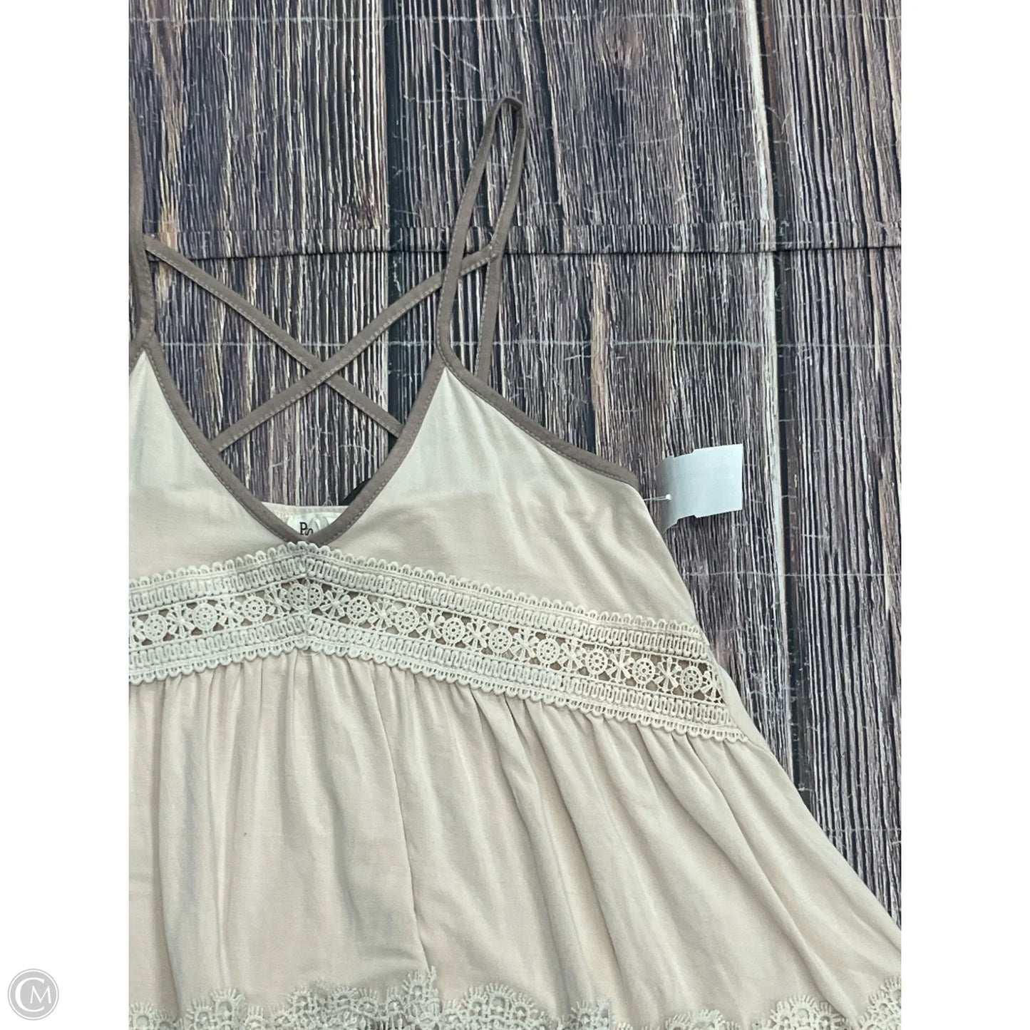Tank Top By Pol In Tan, Size: S