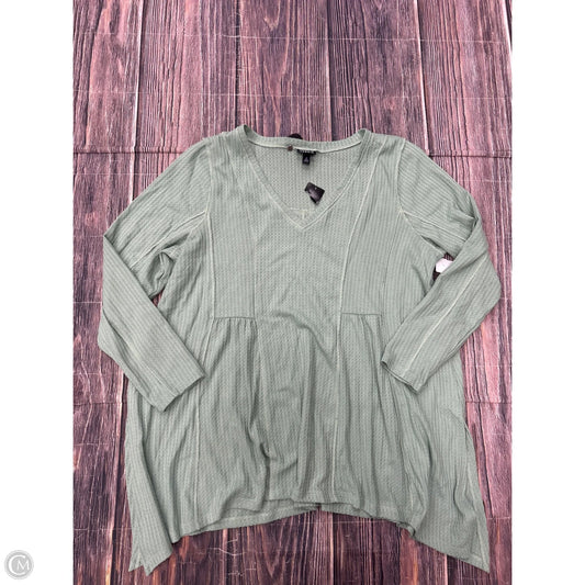 Top Long Sleeve By Torrid In Green, Size: 2x