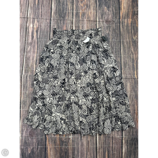 Skirt Maxi By Angie In Black & White, Size: 1x