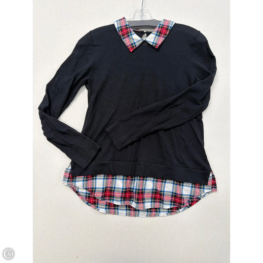 Top Long Sleeve By J. Crew In Black, Size: S