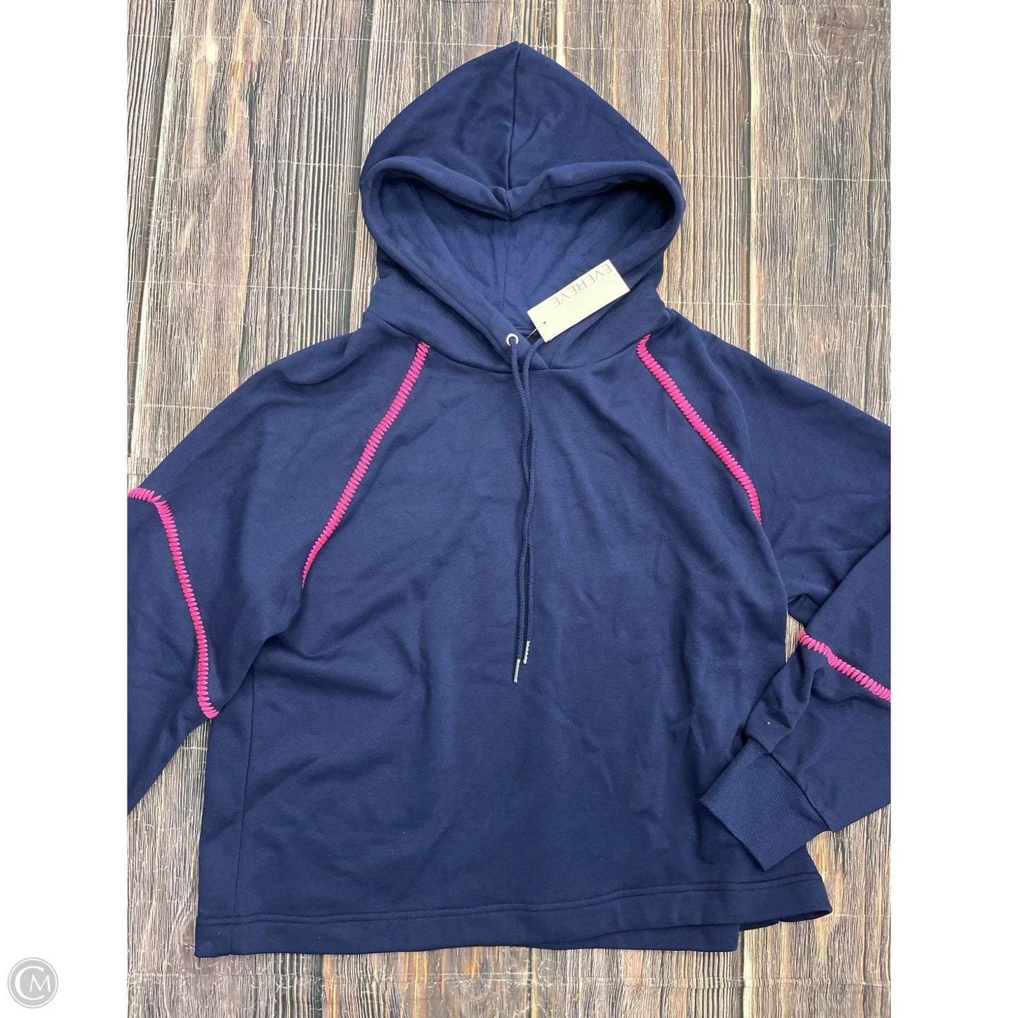 Sweatshirt Hoodie By Evereve In Blue, Size: Xl