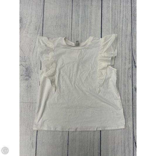 Top Sleeveless By A New Day In White, Size: L
