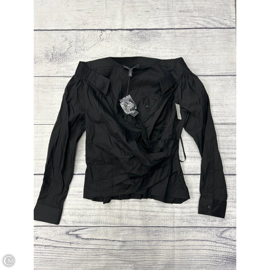 Top Long Sleeve By White House Black Market In Black, Size: 10