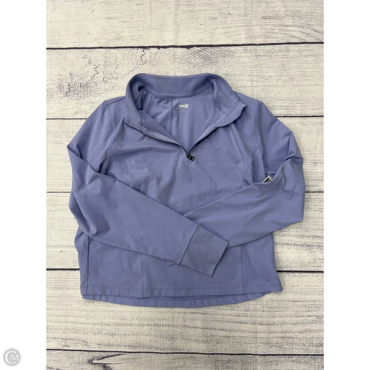 Athletic Jacket By Avia In Blue, Size: 1x