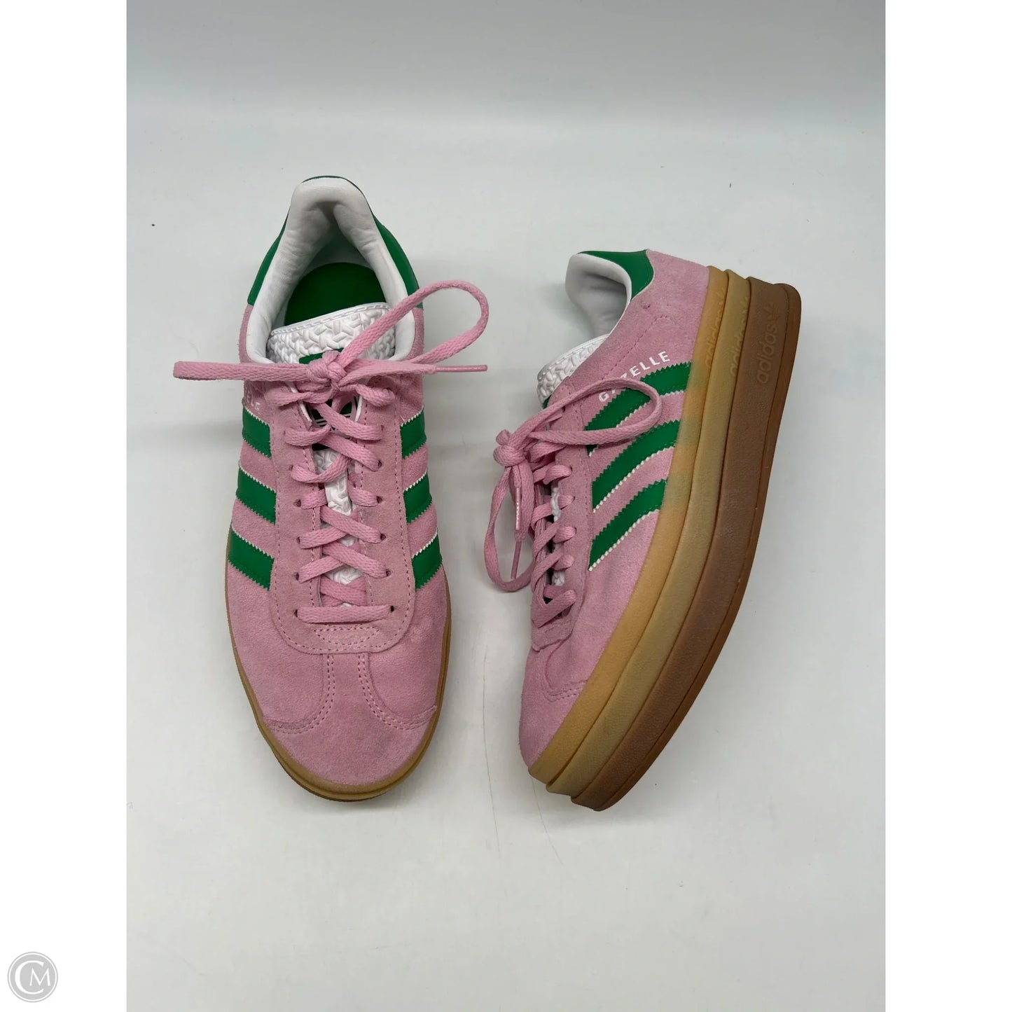 Shoes Sneakers By Adidas In Green & Pink, Size: 8