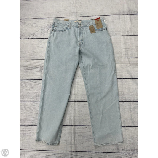 Jeans Wide Leg By Levis In Blue Denim, Size: 14