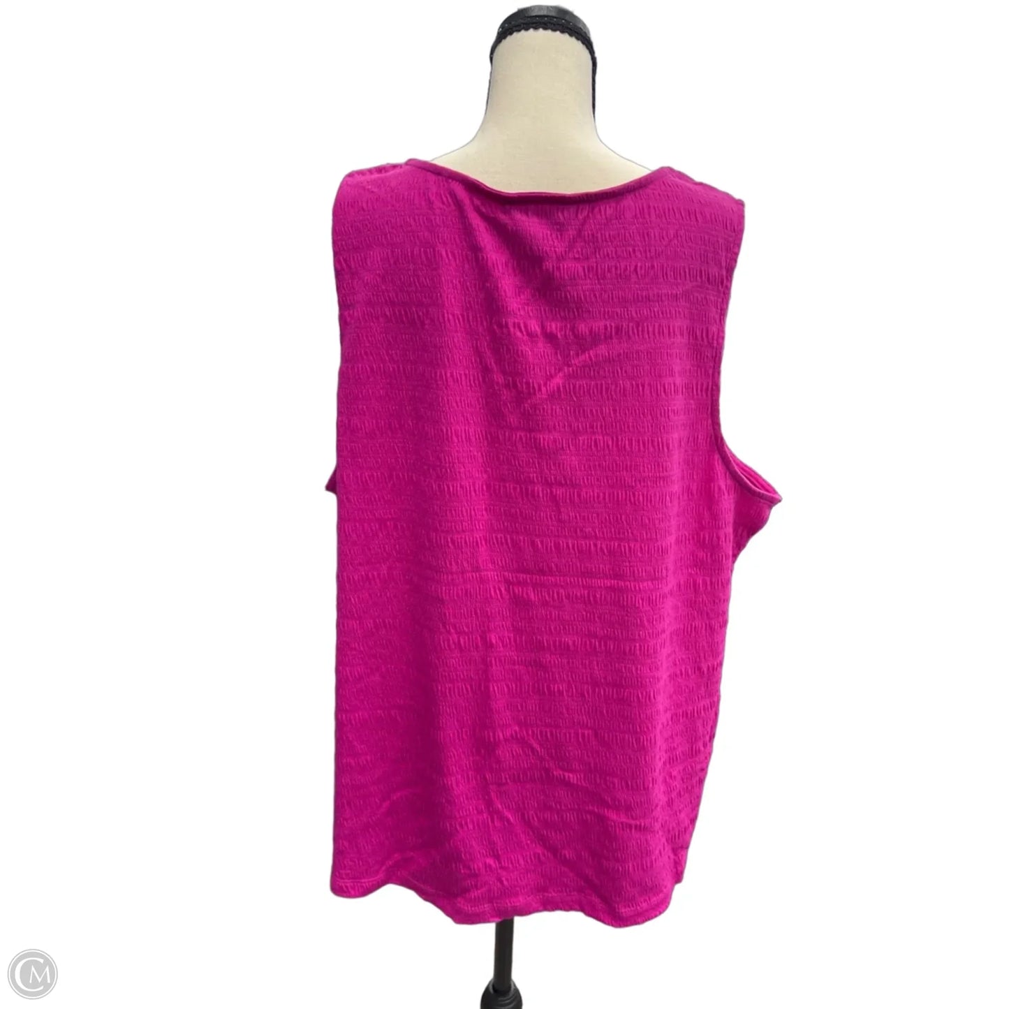 Tank Top By Croft And Barrow In Pink, Size: 3x