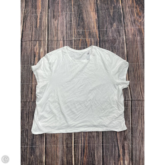 Top Short Sleeve Basic By Old Navy In White, Size: 4x