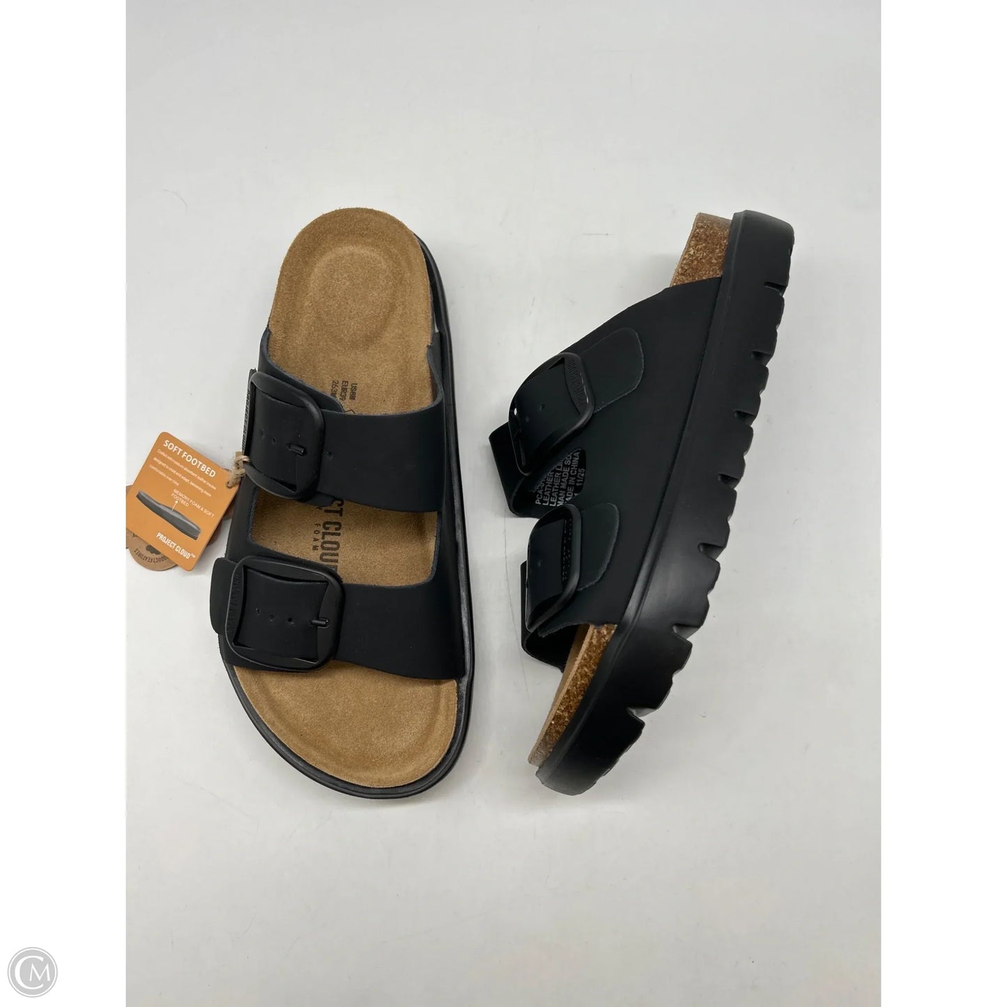 Sandals Flats By Project Cloud In Black, Size: 8