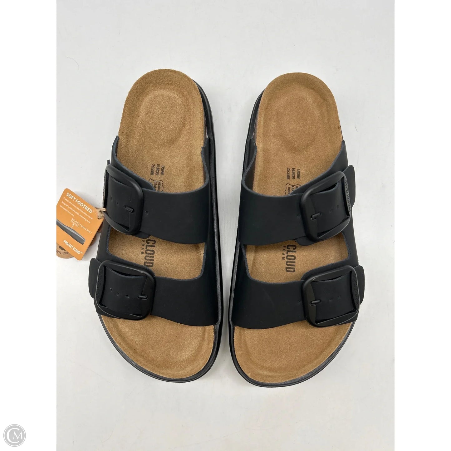 Sandals Flats By Project Cloud In Black, Size: 8