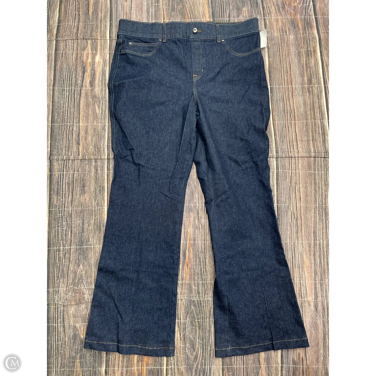 Jeans Flared By Spanx In Blue Denim, Size: 3x