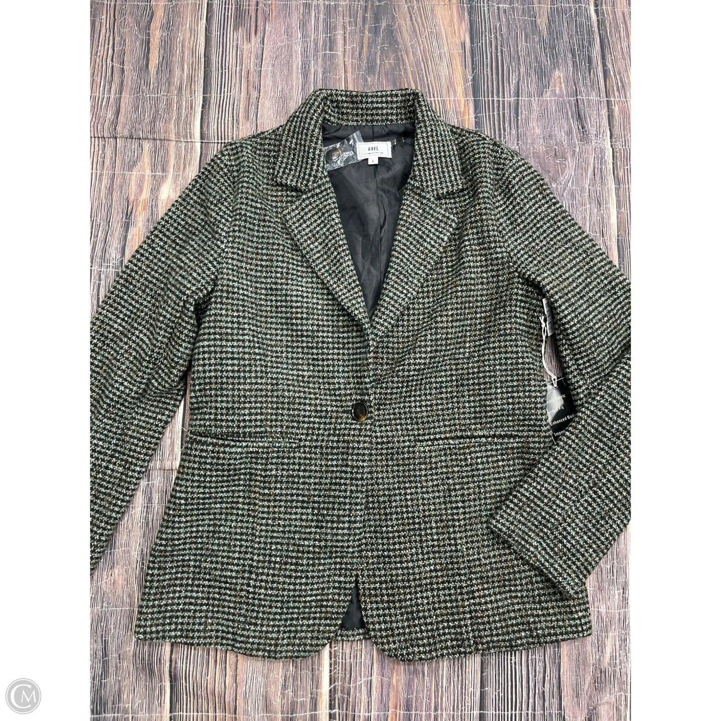 Blazer By Have In Brown & Green, Size: L