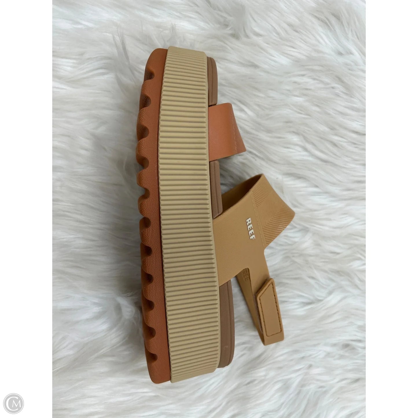 Sandals Heels Platform By Reef In Brown, Size: 8