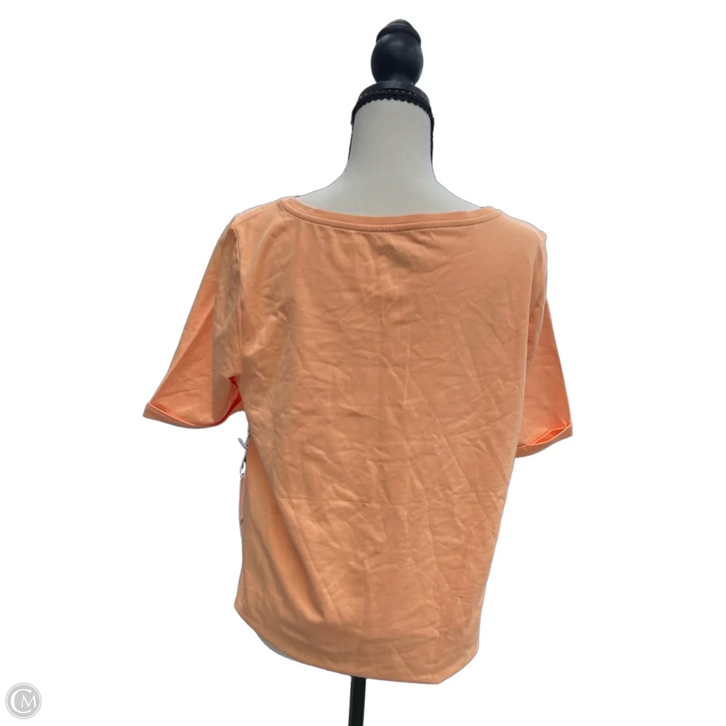 Top Short Sleeve By Chicos In Orange, Size: M
