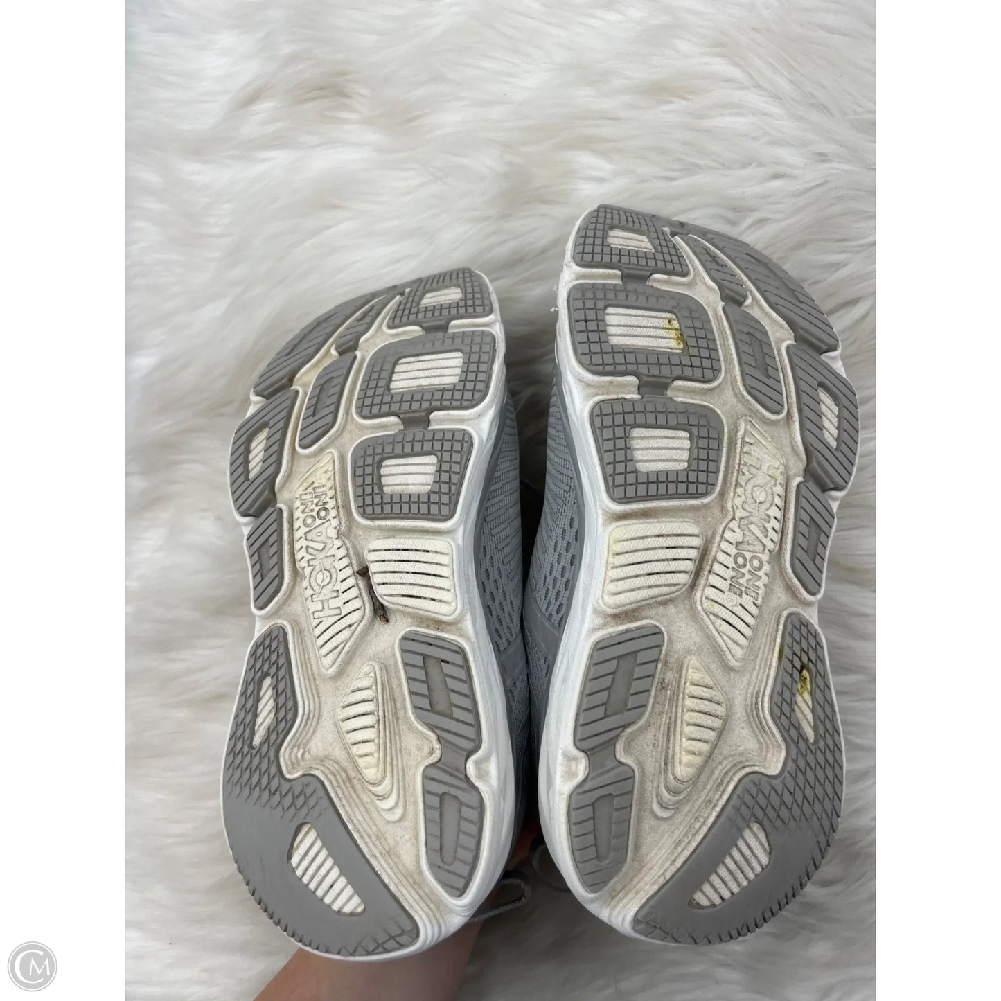 Shoes Athletic By Hoka In Grey, Size: 8