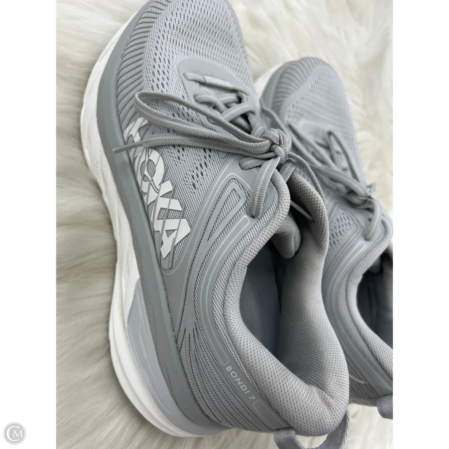 Shoes Athletic By Hoka In Grey, Size: 8