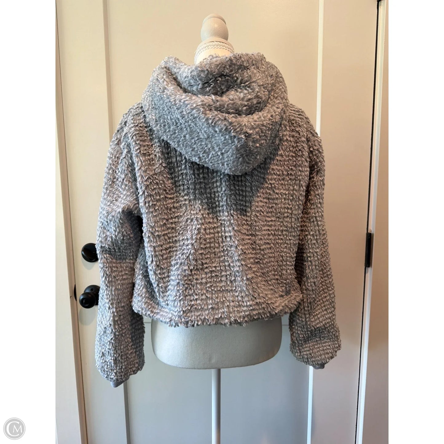 Sweatshirt Hoodie By Anthropologie In Grey, Size: S