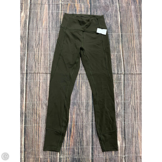 Athletic Leggings By Lululemon In Green, Size: 4