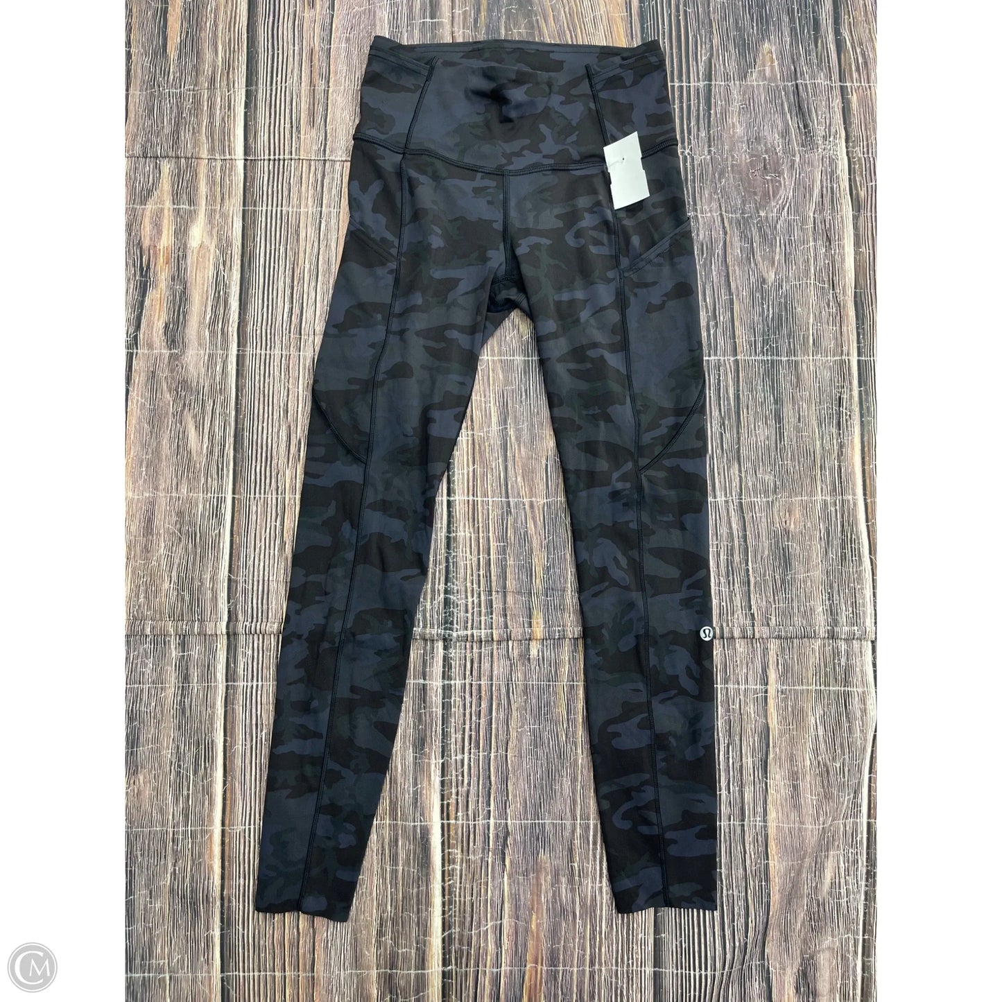 Athletic Leggings By Lululemon In Camouflage Print, Size: 4