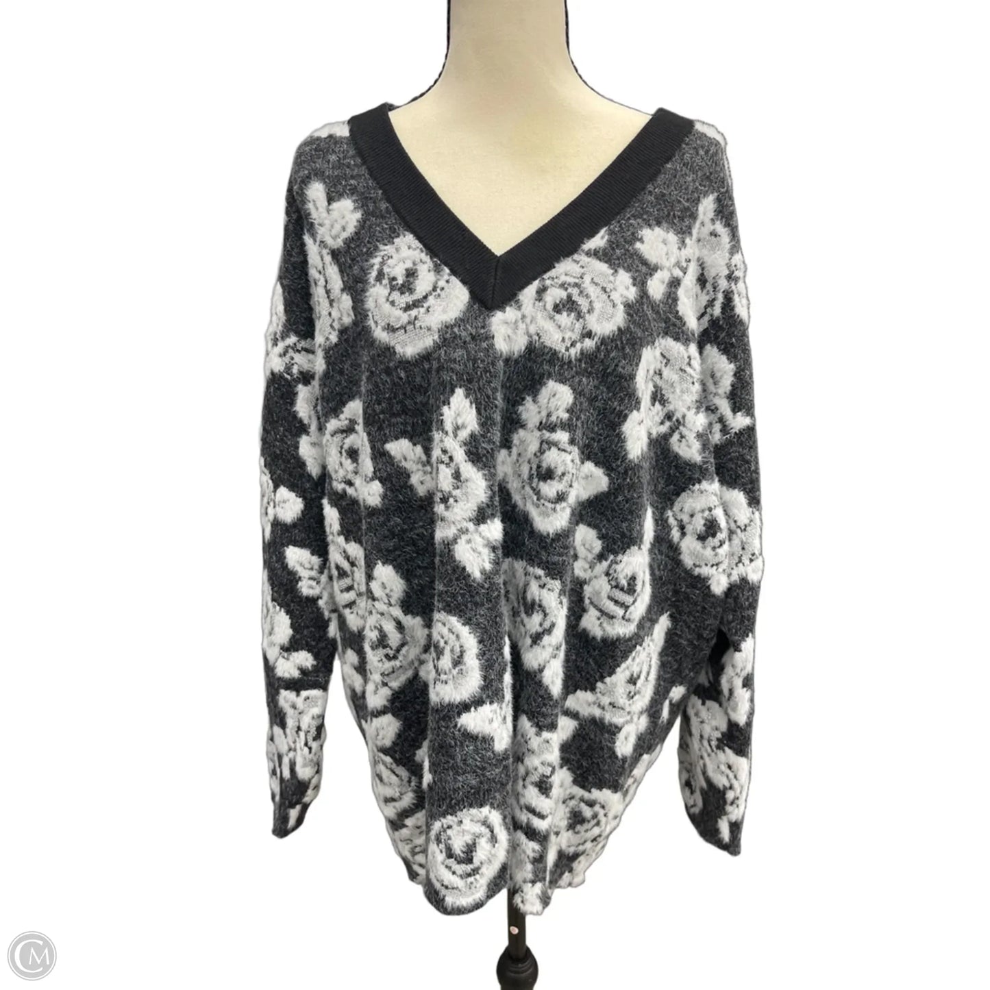 Sweater By Future Collective In Black, Size: 1x