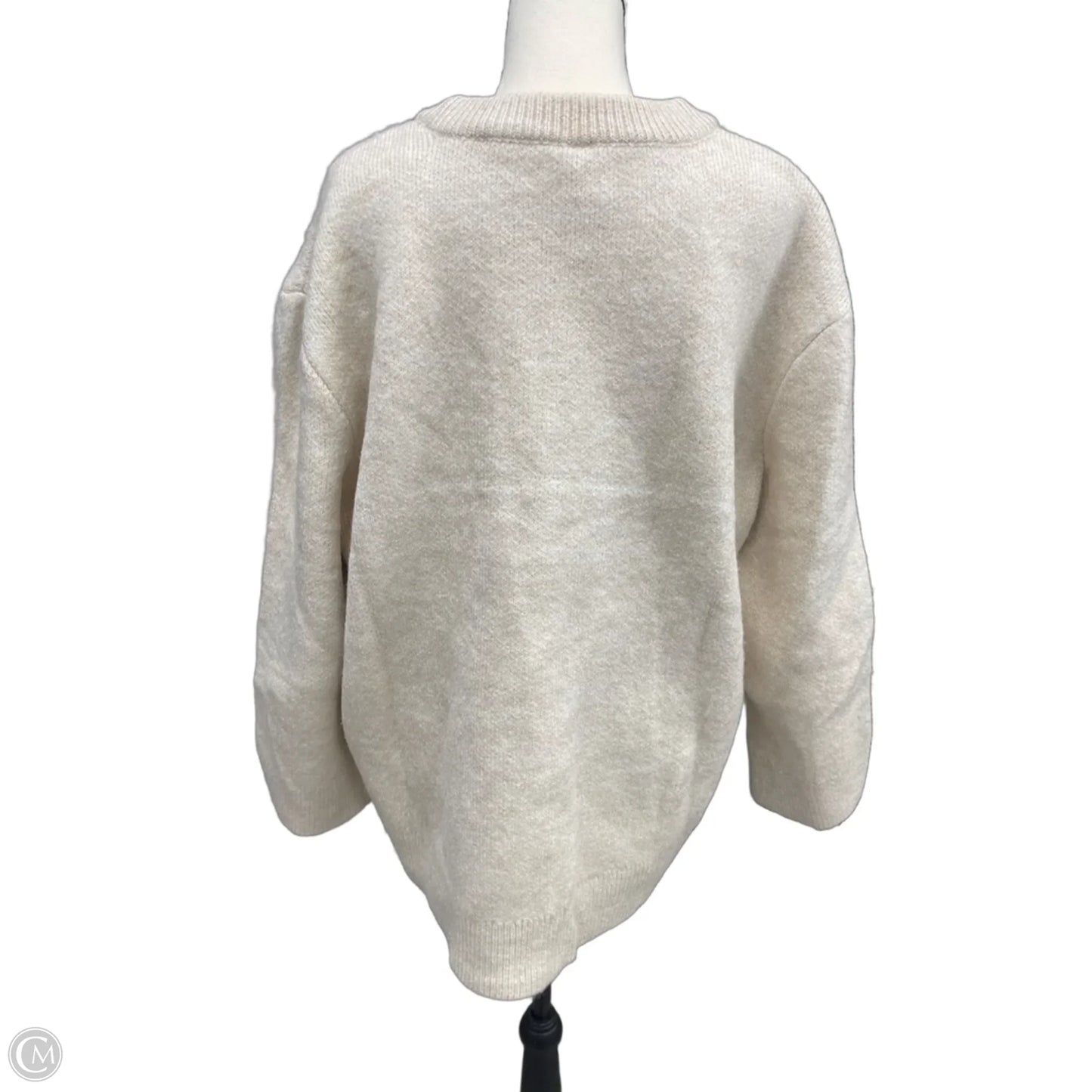 Sweater By Anthropologie In Tan, Size: L