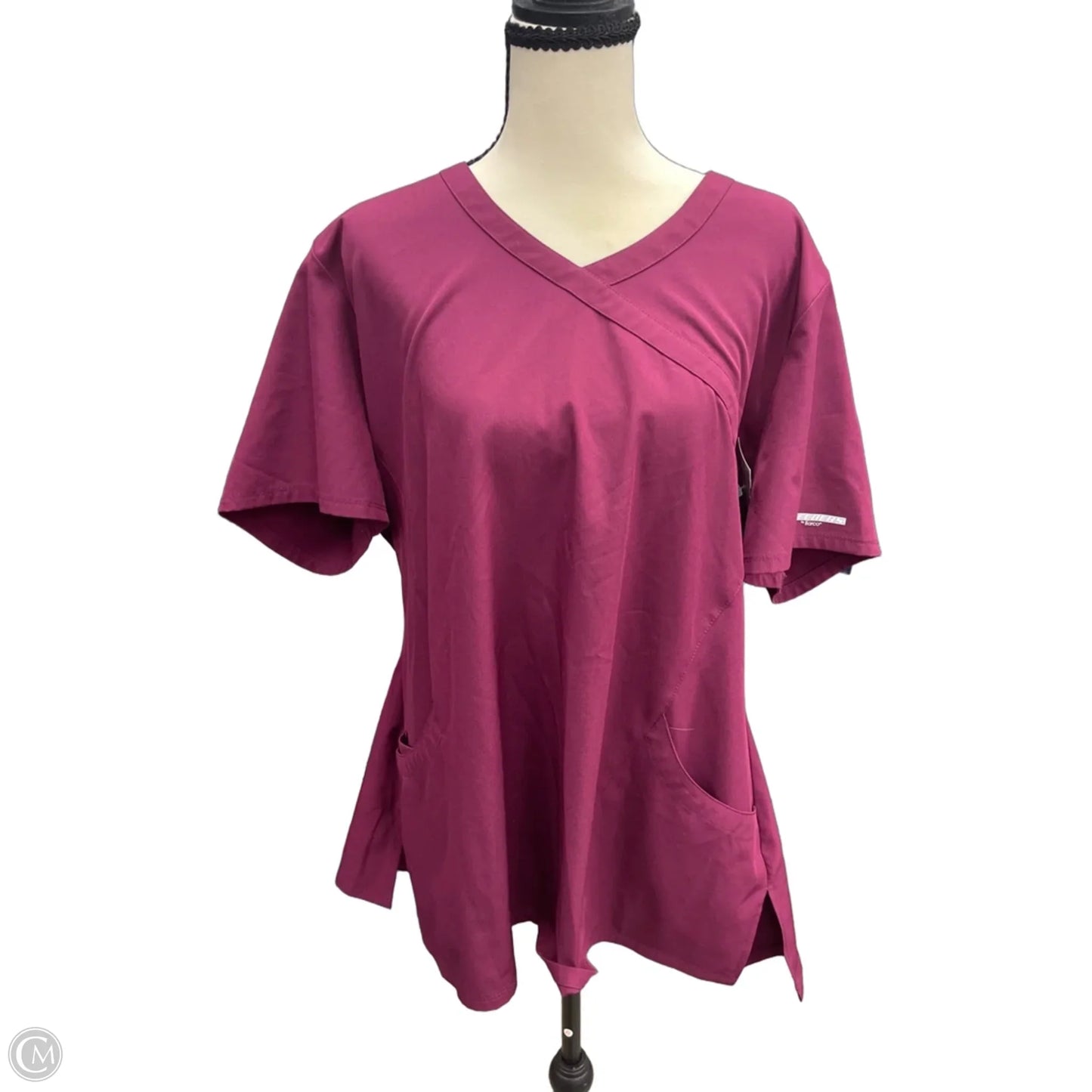 Top Short Sleeve By Skechers In Red, Size: 2x