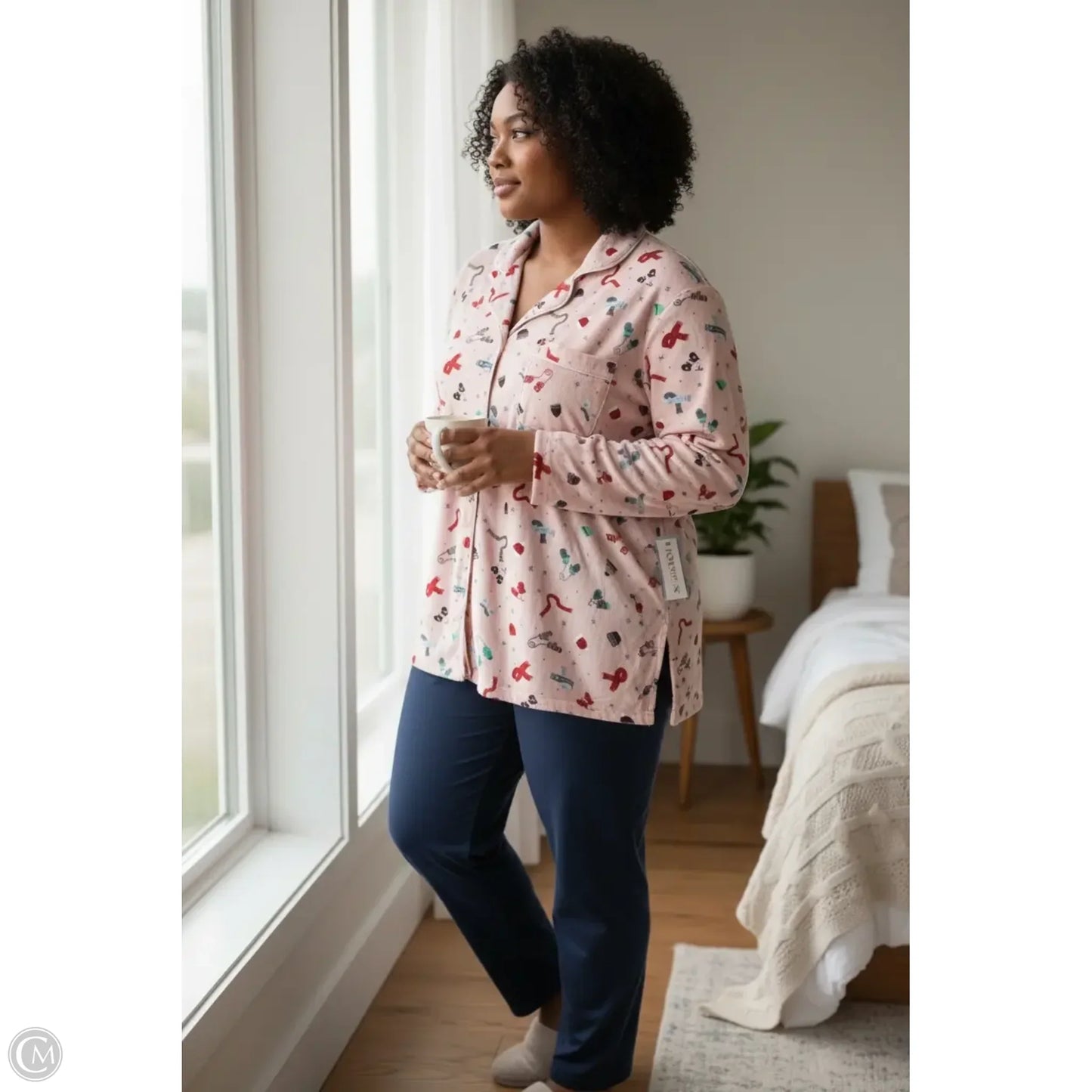 Pajamas 2pc By Clothes Mentor In Pink, Size: 3x