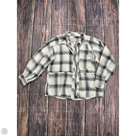 Jacket Shirt By We The Free In Cream & Grey, Size: S