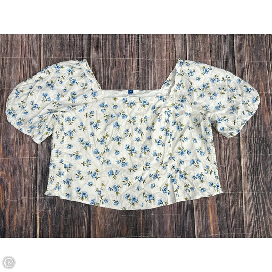Top Short Sleeve By Old Navy In Cream, Size: 4x