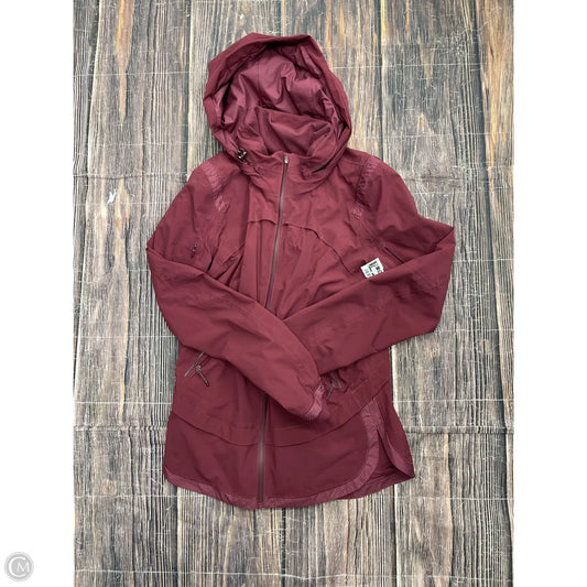 Athletic Jacket By Lululemon In Maroon, Size: 4