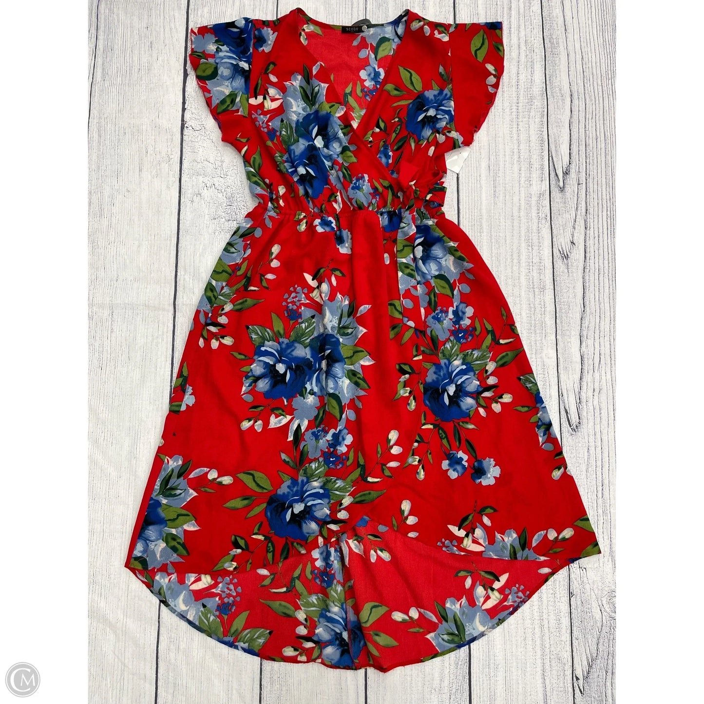 Dress Casual Maxi By Clothes Mentor In Red, Size: 3x