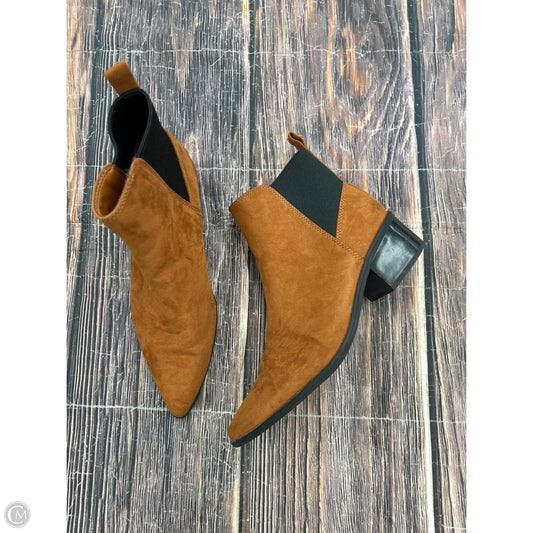 Boots Ankle Heels By A New Day In Brown, Size: 9