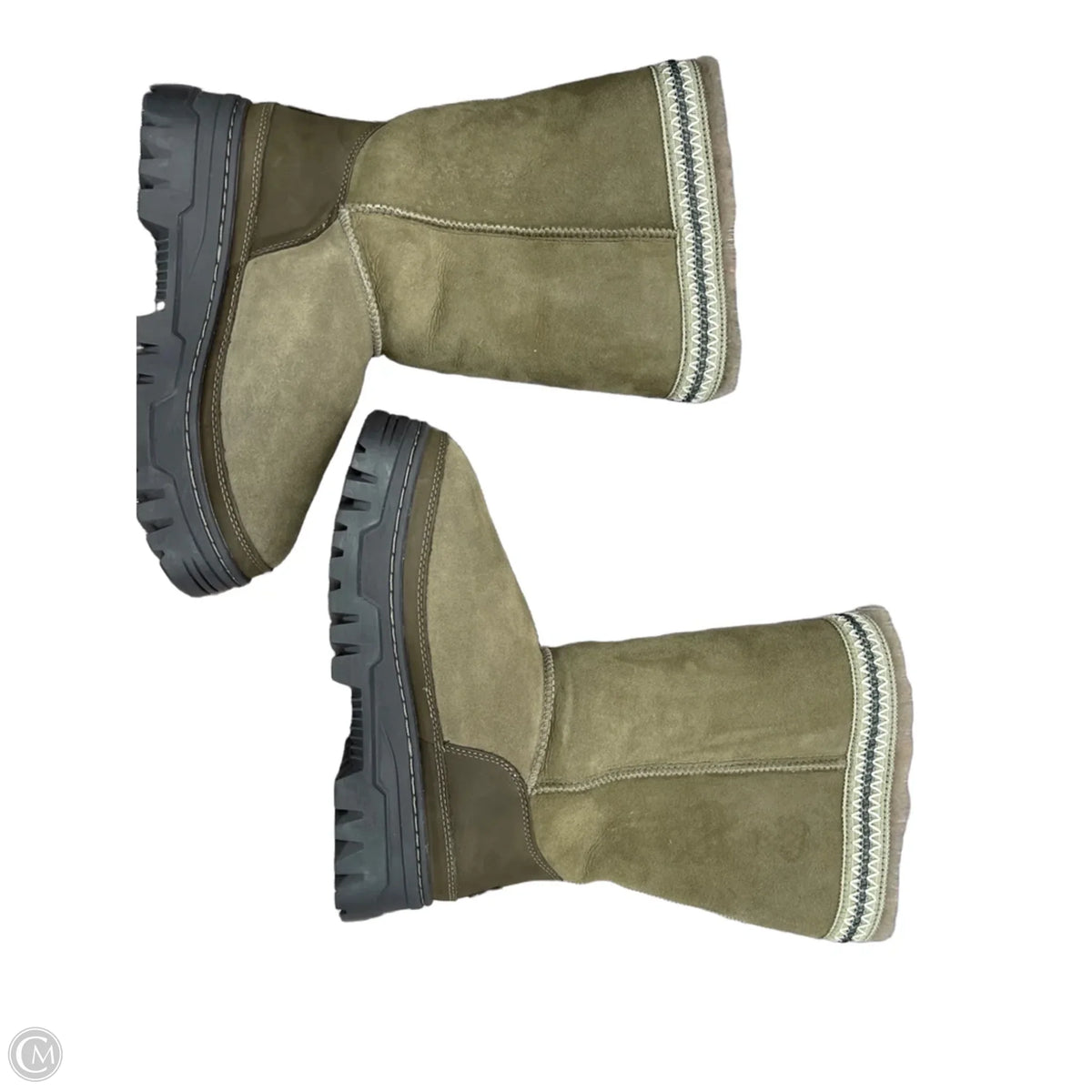 Boots Designer By Ugg In Brown, Size: 8