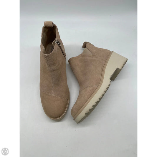 Boots Ankle Heels By Toms In Tan, Size: 8