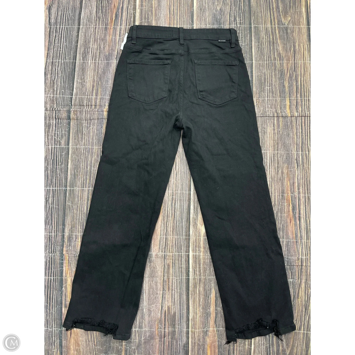 Jeans Straight By Risen In Black, Size: 8